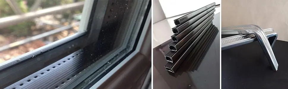 warm edge spacer can effectively decrease the heat transfer through glass edge