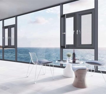 vacuum glazed windowss-aluminium thermal break windows with vacuum double glazing