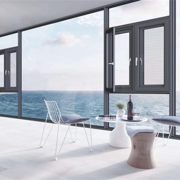 vacuum glazed windowss-aluminium thermal break windows with vacuum double glazing